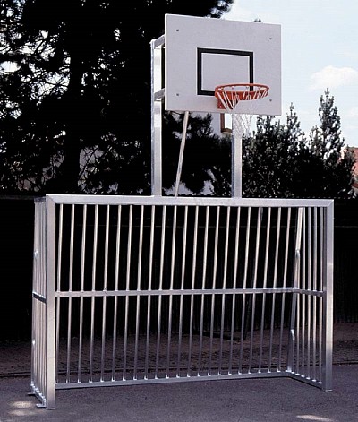 3x2m futbalkapu multifunkcionális pályákra kosárlabda felépítménnyel, 